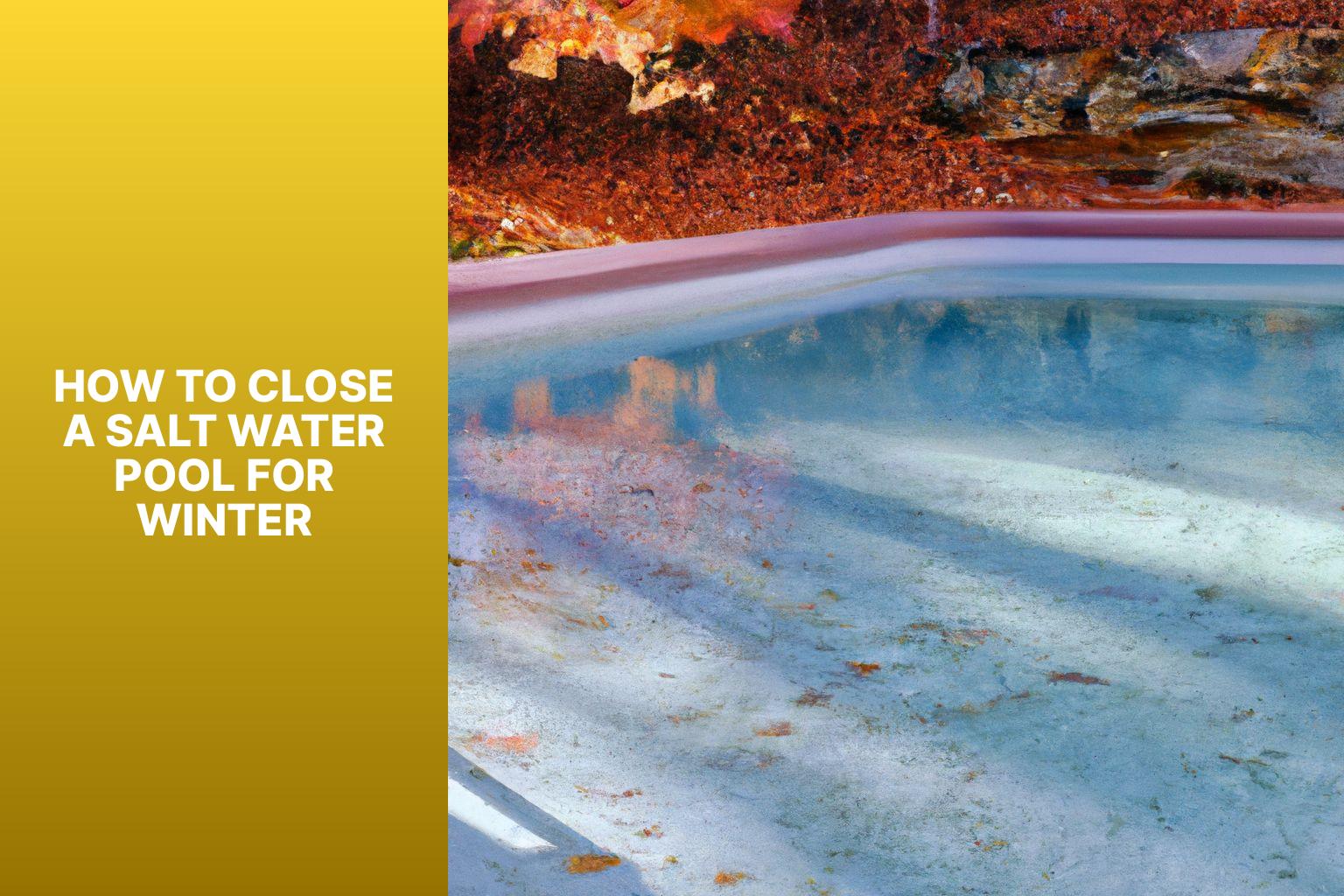 how to close a salt water pool for winter4jic How to Close a Salt Water Pool for Winter?