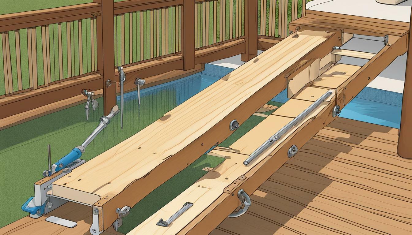 How to Attach a Pool Ladder to a Deck?